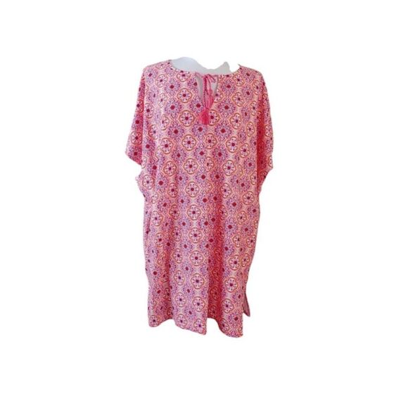 Aqua et Sol - Oversized Beach Cover-up Dress Size Medium UPF 50+ Pool Resort - Picture 1 of 3